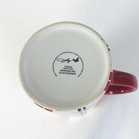 Dolly Parton Red/Green Holiday Plaid Stoneware Pitcher 47oz - Picture 6 of 6